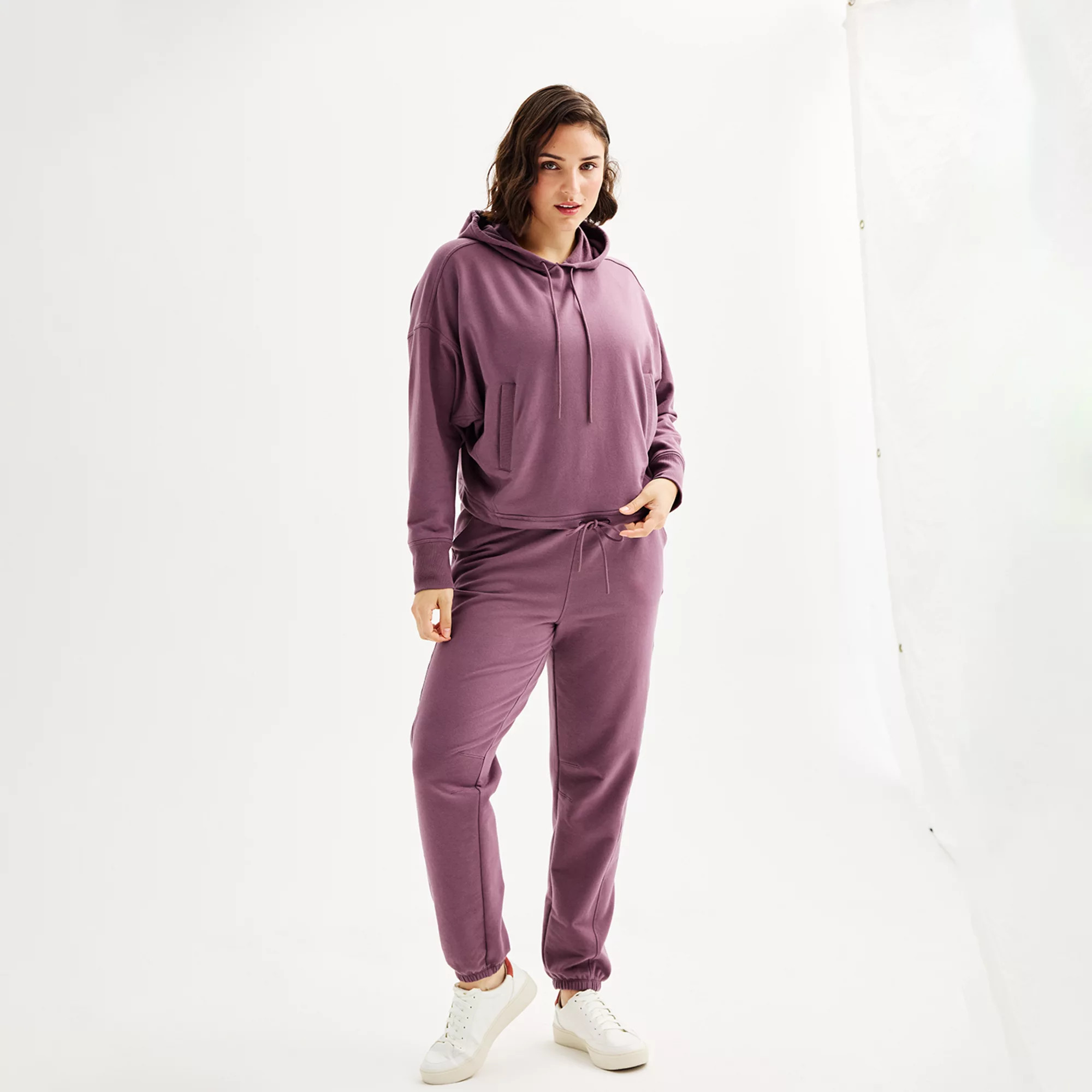 Women's FLX Affirmation High-Rise Flare Leggings, Tee & Puffer Vest Separates | Kohl's