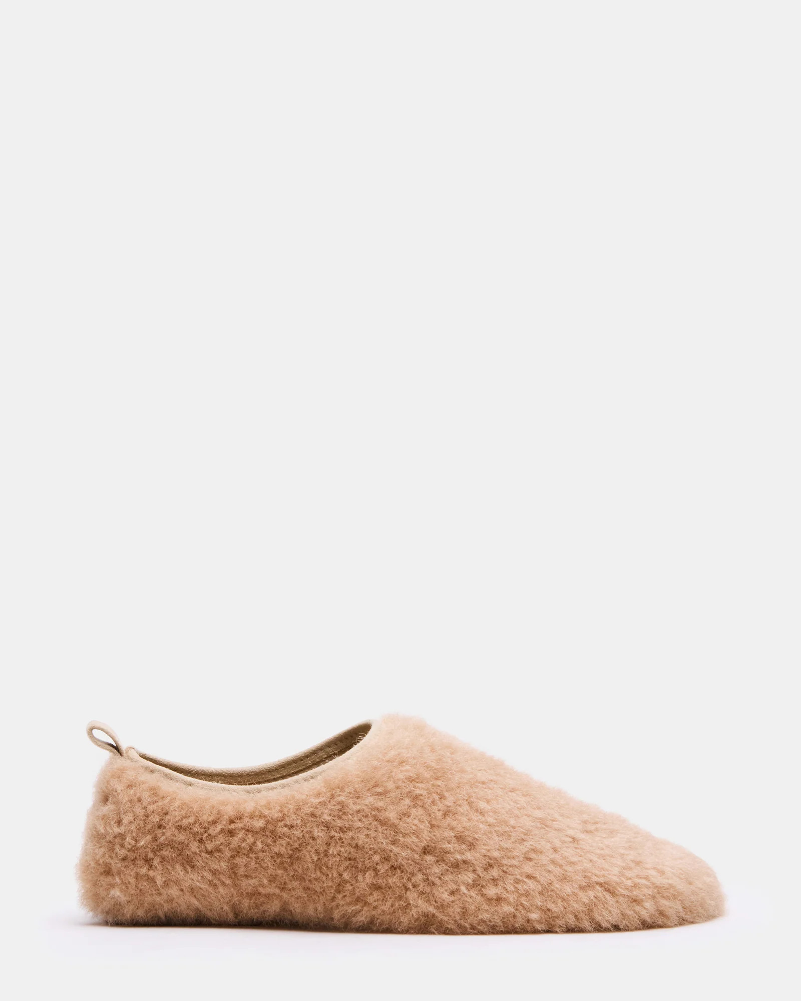 MINO Faux Fur Tan Women's Flat | Steve Madden (US)
