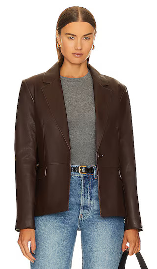 Elza Blazer in Mahogany | Revolve Clothing (Global)