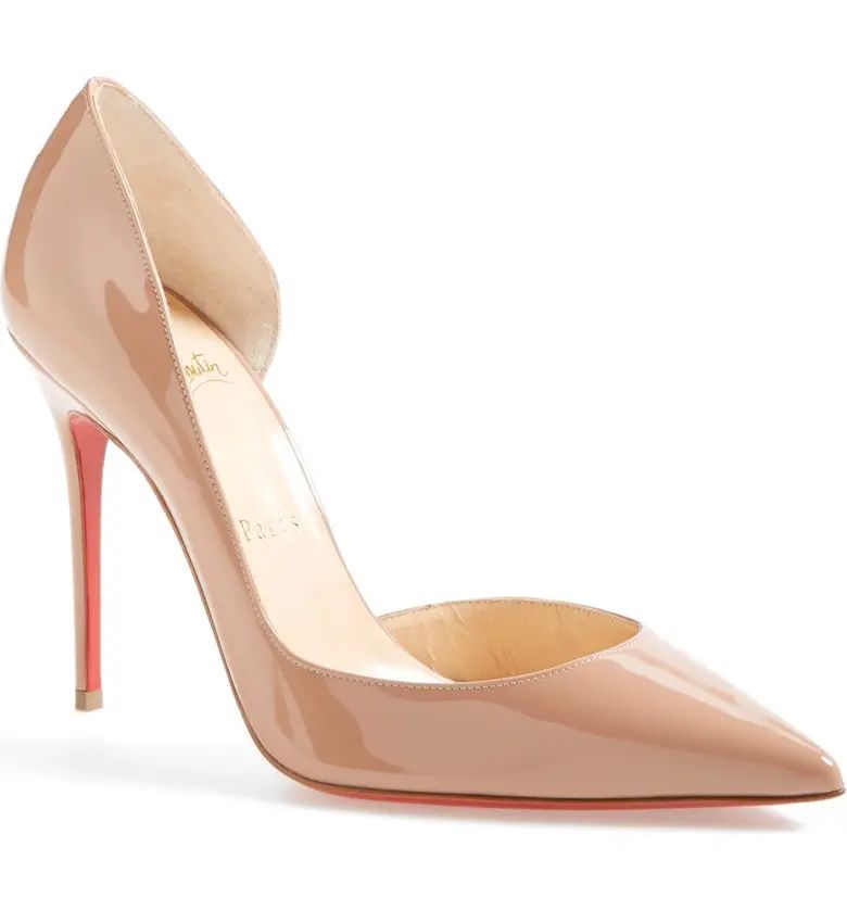 'Iriza' Pointy Toe Half d'Orsay Pump | Nordstrom