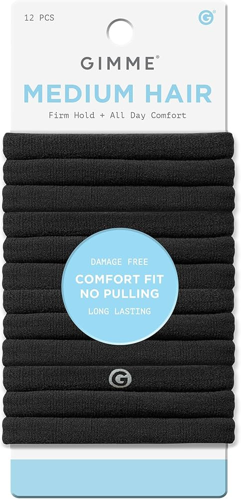 Gimme Beauty Medium Hold Hair Bands - Seamless Spandex & Nylon Ties for All Hair Types - Damage-F... | Amazon (US)
