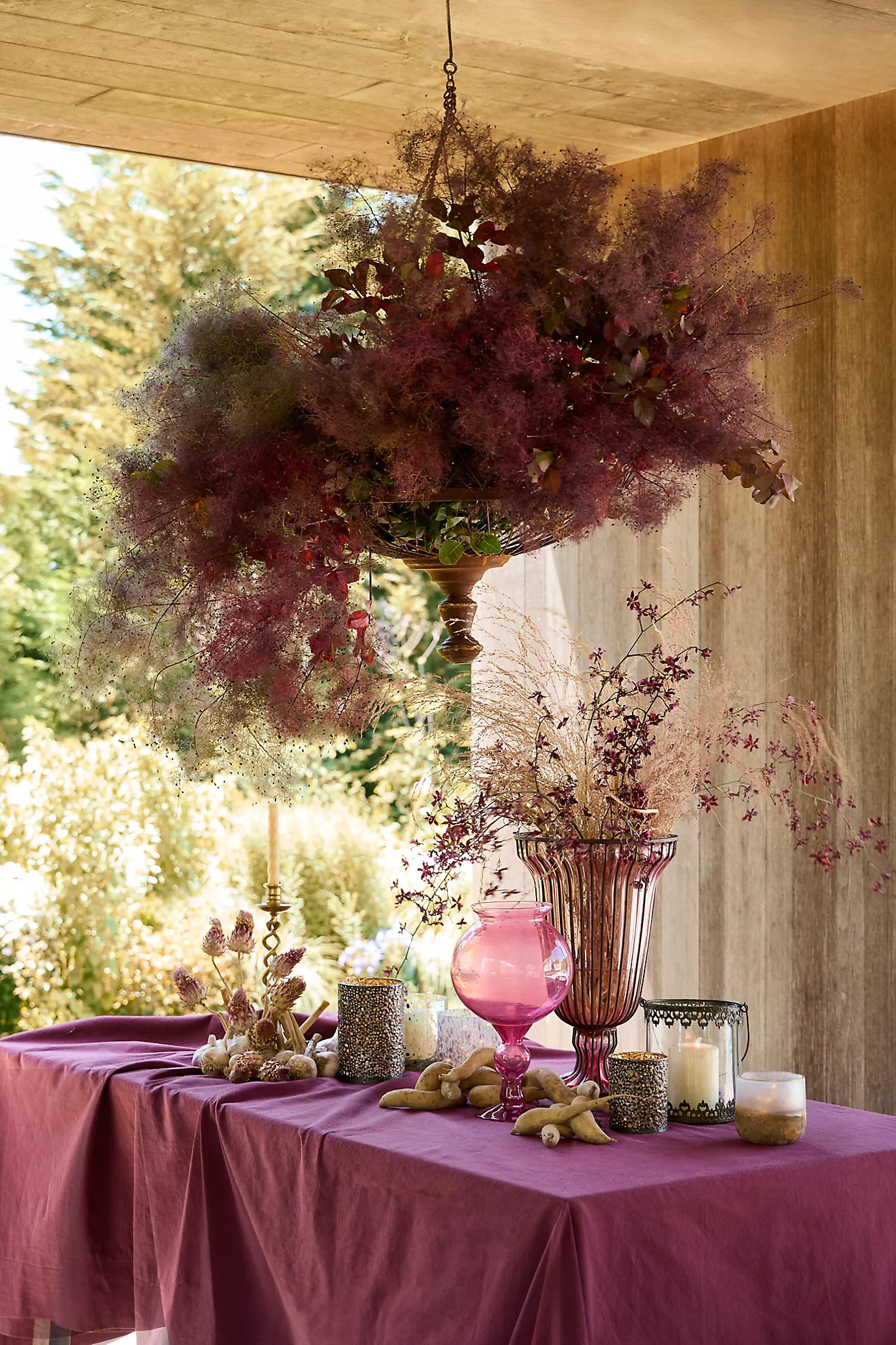 Colorful Footed Glass Vase | Anthropologie (US)