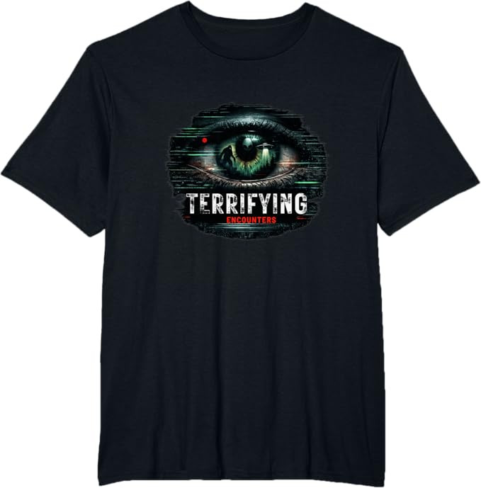 Terrifying Encounters Paranormal Horror Mystery Graphic T-Shirt | Amazon (US)