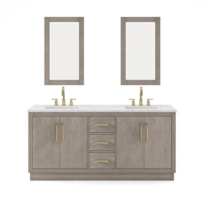 Kamila 72" Double Bathroom Vanity Set | Wayfair North America
