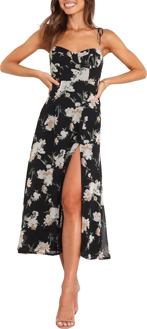 Meg Floral Print Bustier Dress | Nordstrom