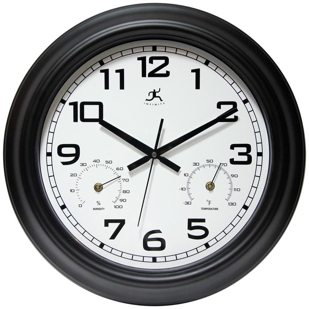 Garden 18 in. x 18 in. Round Outdoor Wall Clock | The Home Depot