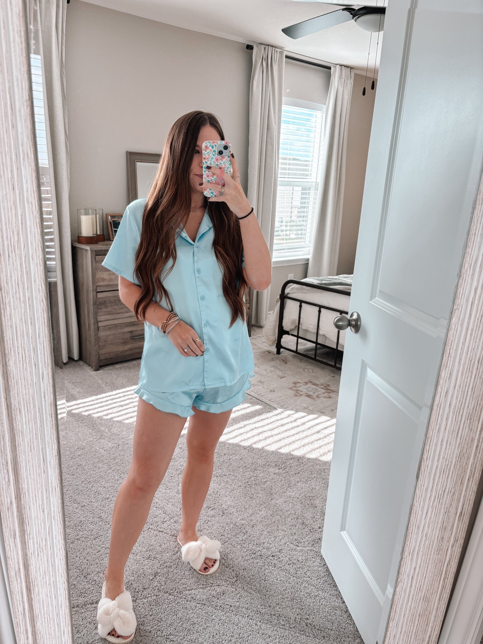 The silky amazon jammies are my new favorite! Wearing a small 🩵

#LTKFindsUnder50 #LTKSaleAlert #LTKSeasonal