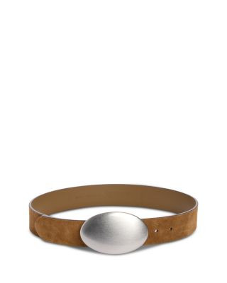 Madewell Women's Oval Plaque Suede Belt | Bloomingdale's (US)