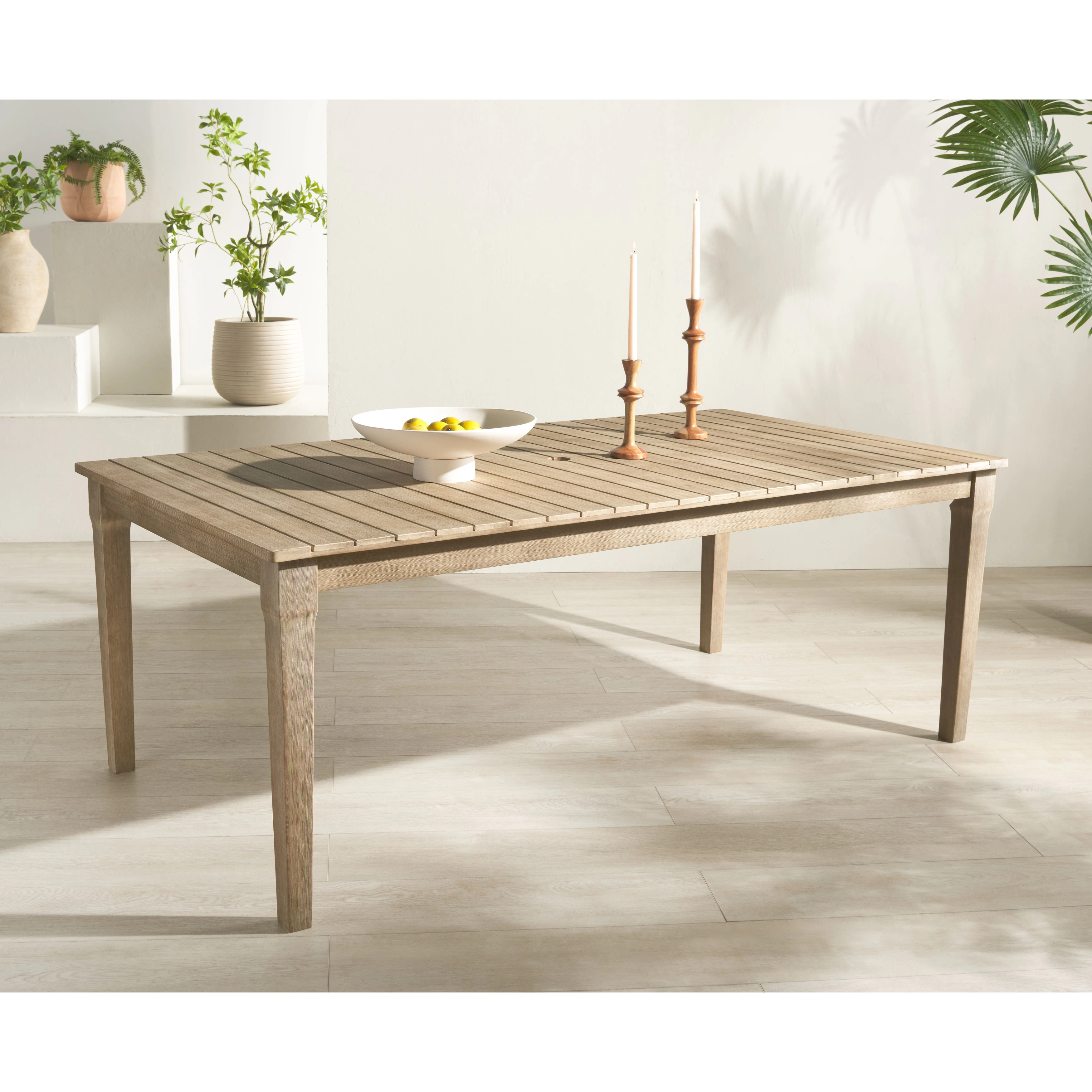 SAFAVIEH Outdoor Living Dominica Dining Table - 81"W x 43"D x 30"H - Overstock - 43361199 | Overstock