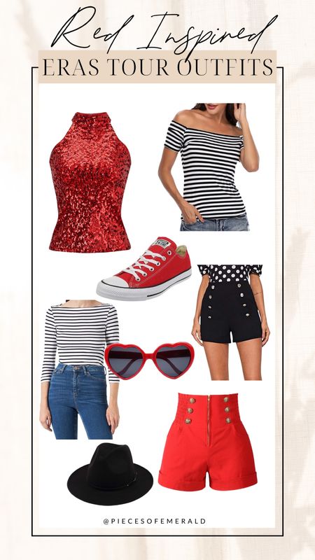 Taylor Swift Red inspired outfit ideas for the eras tour concert! 

#LTKFind #LTKstyletip