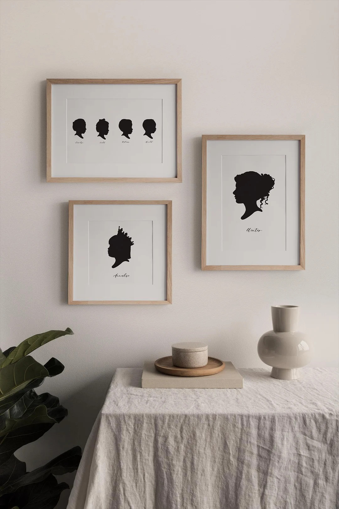 Custom Hand Drawn Printed Silhouette - Printed on Double Thick Stock, Personalized Silhouette, Ch... | Etsy (US)