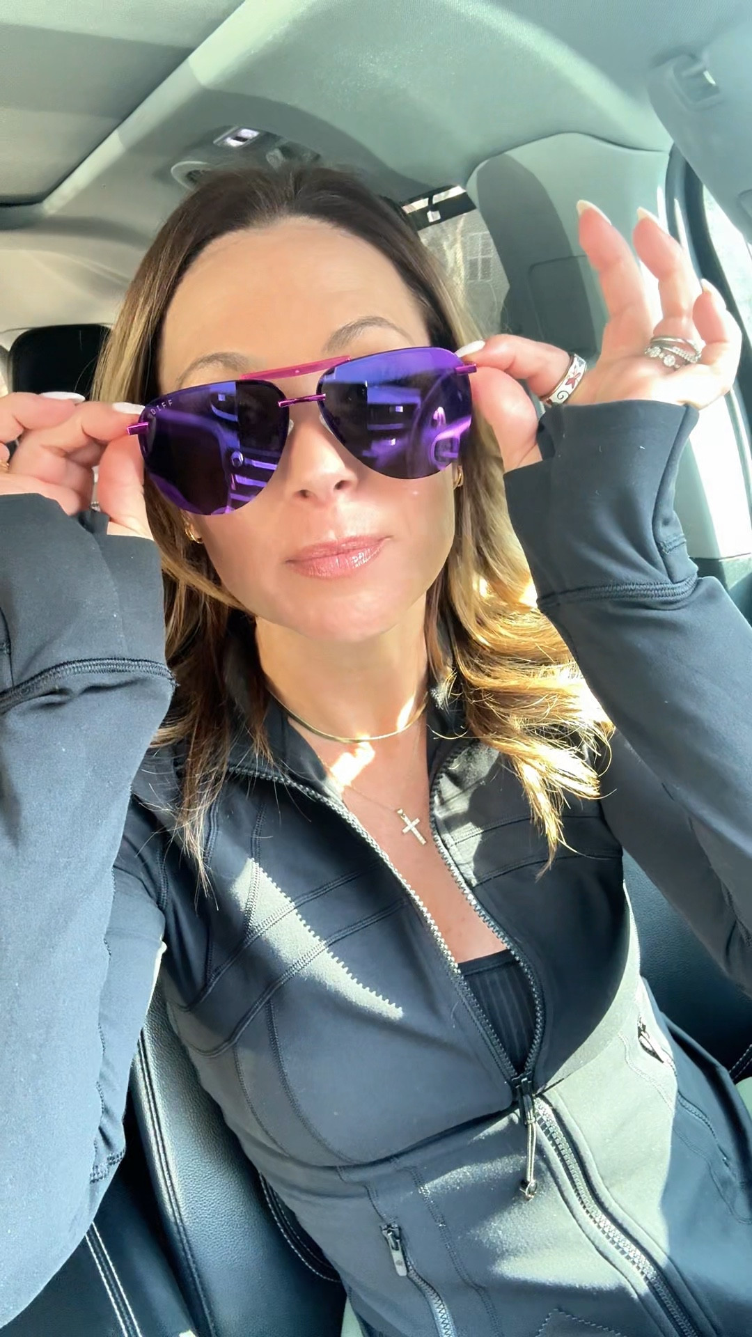 These DIFF Tahoe pink sunglasses are officially getting attention in real life… I wore them to my daughter’s lacrosse game and had multiple people stop me asking where they’re from.

If you’re looking for pink sunglasses for women, oversized aviator sunglasses, or trendy sunglasses for spring and summer outfits, these are such a good find. The pink mirror lens has that glossy metallic finish that looks SO pretty in natural sunlight and gives instant statement energy without trying too hard.

• #PinkAesthetic
• #SunglassesStyle
• #SpringStyle2026
• #FashionOver40
• #StyleInspo