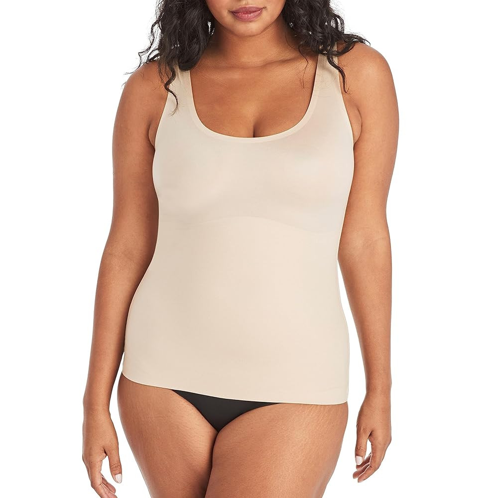 Maidenform Women's Shapewear Cami Tank Top, Tummy Control & Back Smoothing | Amazon (US)