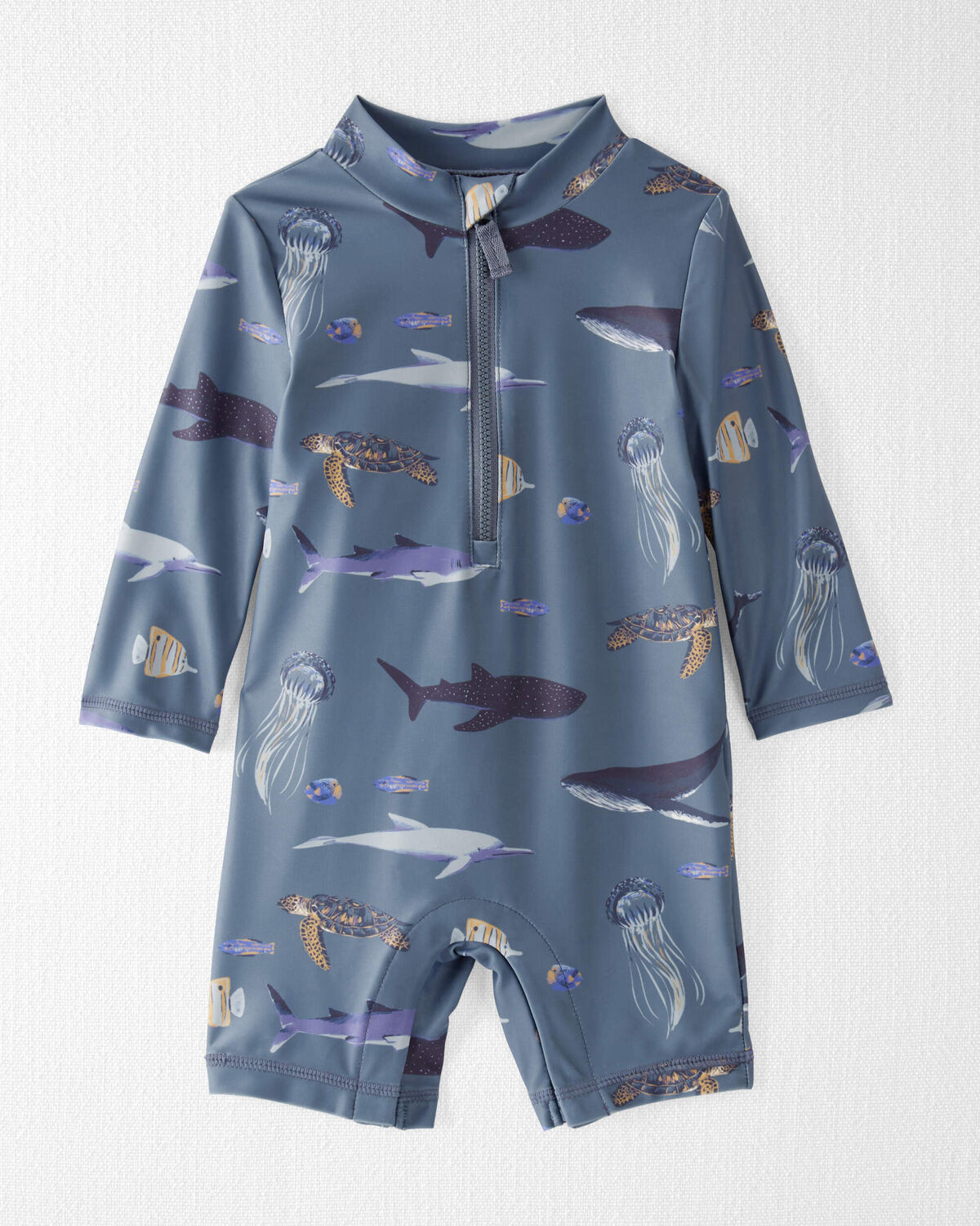 Blue Creek Baby Recycled Long Sleeve Swim Rashguard | carters.com | Carter's