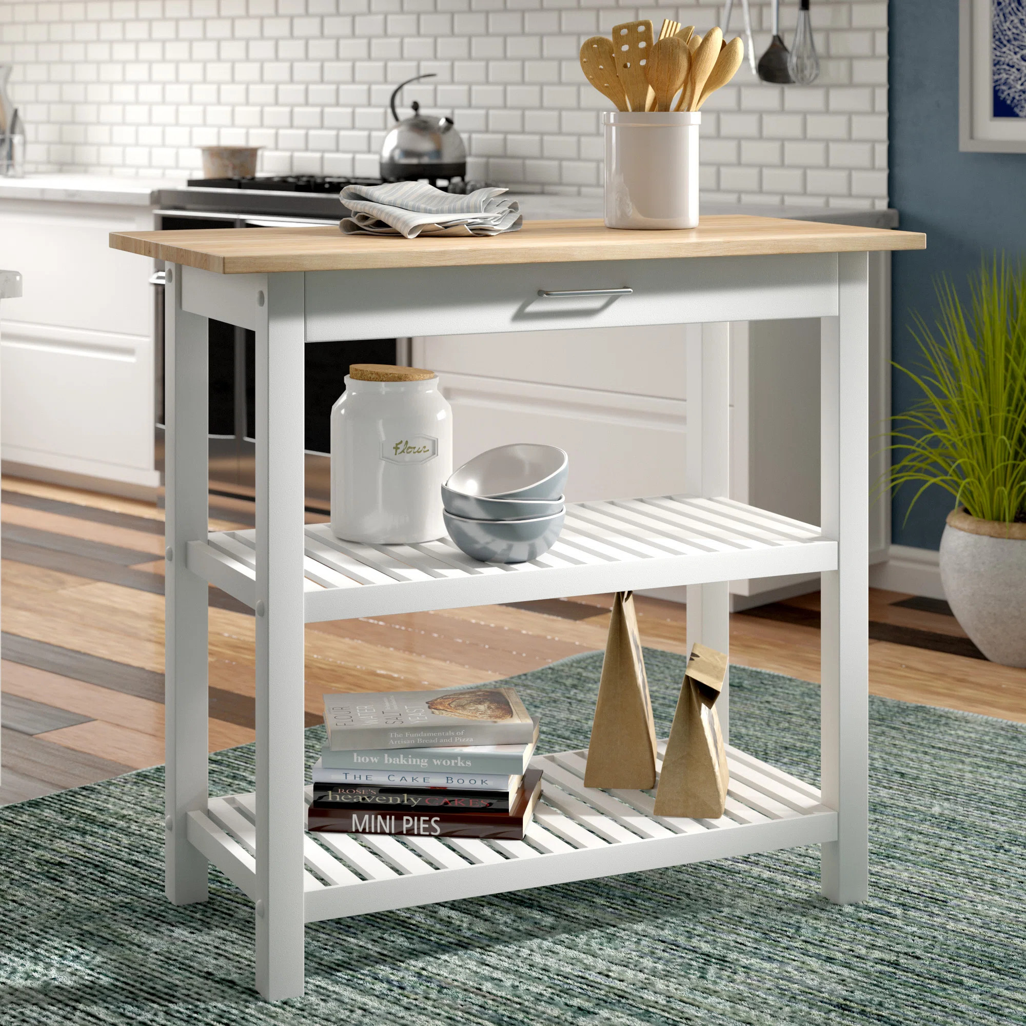 Herriott 40" Solid Wood Prep Table | Wayfair North America