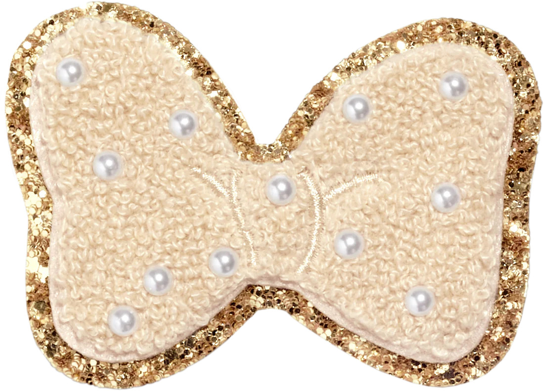 Sand Disney Minnie Mouse Pearl Bow Patch | Stoney Clover Lane