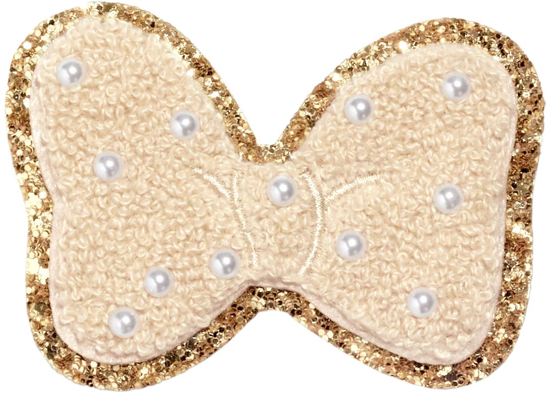 Sand Disney Minnie Mouse Pearl Bow Patch | Stoney Clover Lane