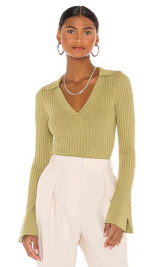 Femme Rib Henley in Sage | Revolve Clothing (Global)