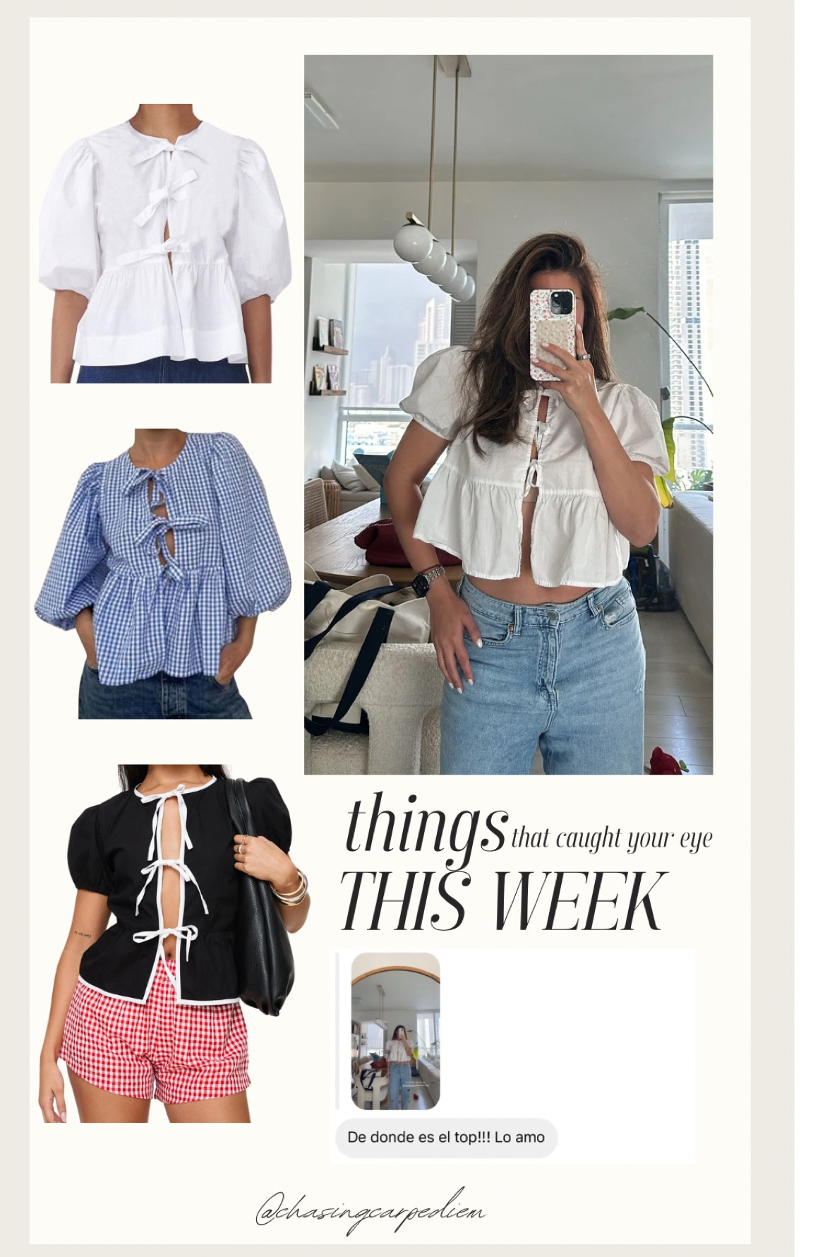 my bestie on Pinterest are loving this trend just as much as me! Tie-front tops all summer, please! 🙈🌴💋

#LTKSeasonal #LTKFindsUnder50 #LTKU