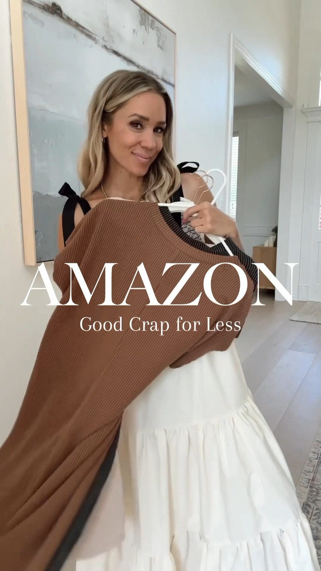 Best mom-friendly, summer dress- found on Amazon!☀️💃🙌🏻
Size: M // I went up one size for extra length & boho fit 
5’5” • 125lbs • size: 4 

Paired with some cute shoes, bags, & accessories from Target, Walmart, Free People, Steve Madden, and Adidas 