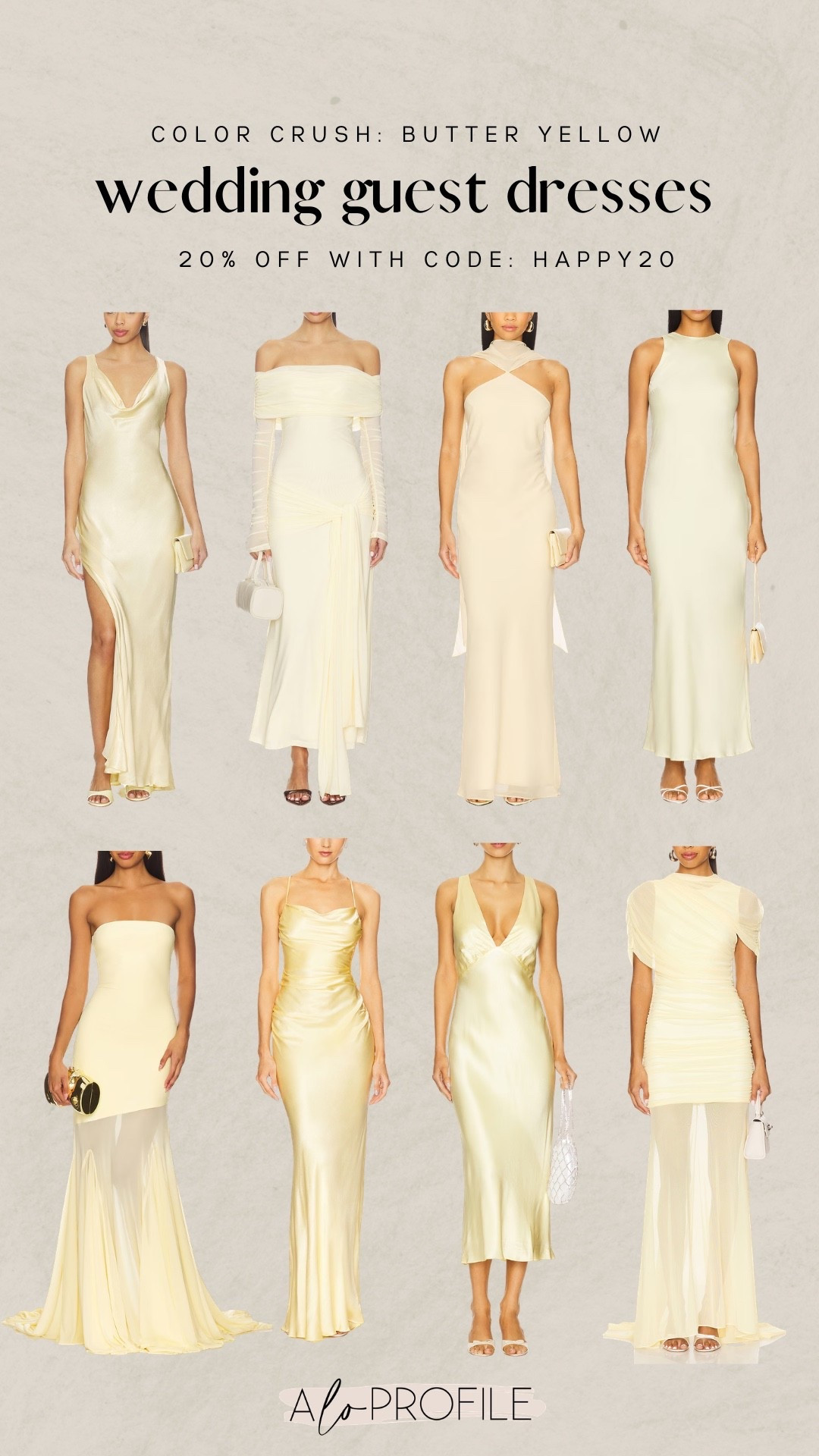 Spring wedding guest dresses on sale for 20% off with code: HAPPY20. Sale is only for 24 hours!! #revolve #revolvespringsale 