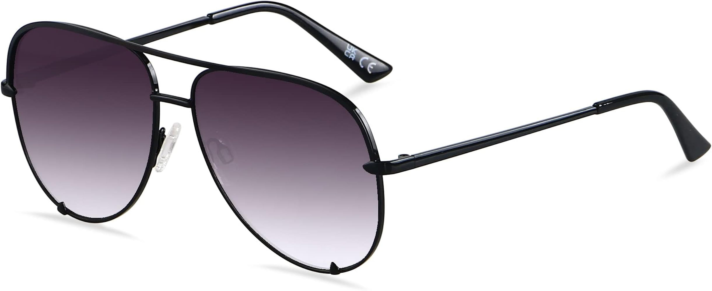 ANDWOOD Oversized Aviator Sunglasses for Women Men Big Large UV Protection Fashion Sun glasses | Amazon (US)