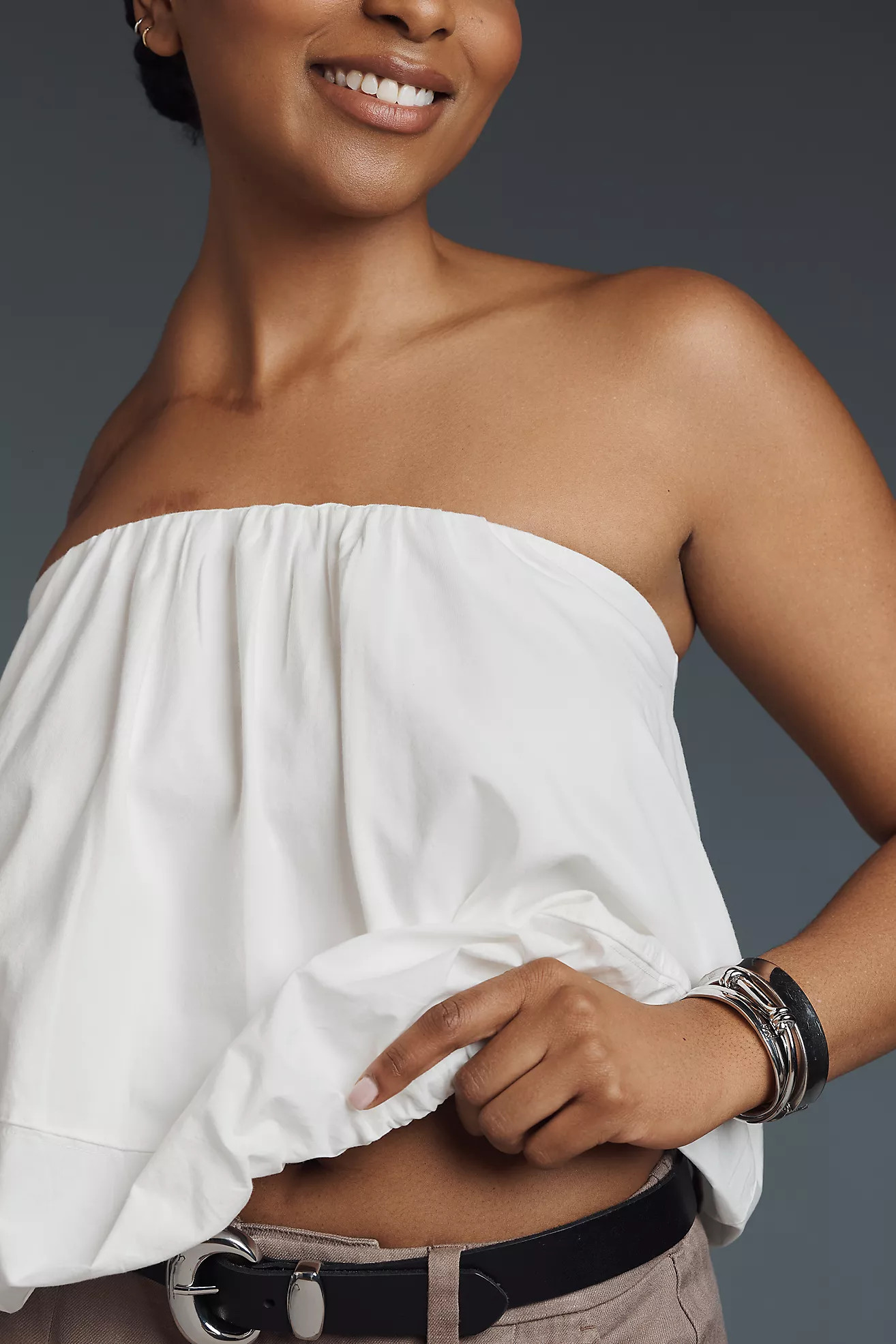 Maeve Strapless Bubble Top | Anthropologie (US)