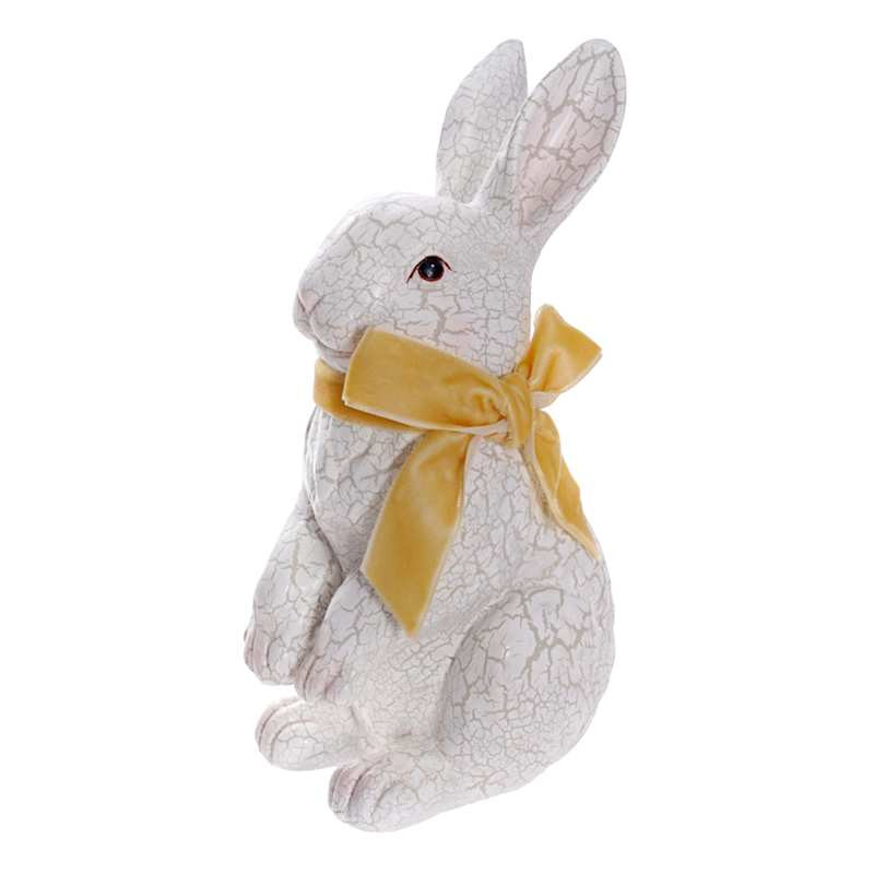 Standing Crackled Easter Bunny, 8" | At Home