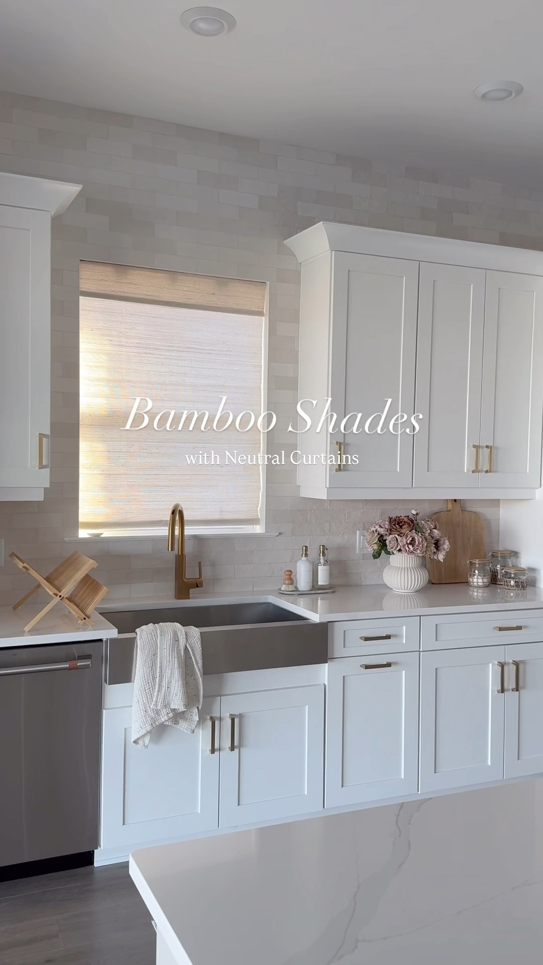 Bamboo Shades ✨

Love how these bamboo shades added warmth + timeless elegance to my kitchen. They now come in 12 color styles, fully customizable, helps regulate temps tire and adds privacy and light control.

HOW TO SHOP!
▫️click on my direct link  https://neutralcurtains.com/?ref=Housetohome

Use code Eas24 for 24% off!!

Product: Bamboo Shade
Material: 100% Ramie
Color: Ivory NC-JU1
Install: inside mount
Cordless
Lining: room darkening 75-90% shading rate
Edge Binding: NO



#shades #bambooshades #curtains #drapery #customcurtains #neutralcurtains #homedecor #kitchen #kitcheninspo #neutralshades #organicmodern #homeinspo

#LTKSaleAlert #LTKHome