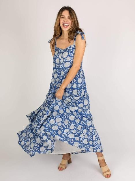 The Westport Maxi Dress | Navy Floral | Beau & Ro