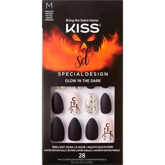 KISS Products Halloween Special Design Fake Nails - Scary Skeletons - 34ct | Target