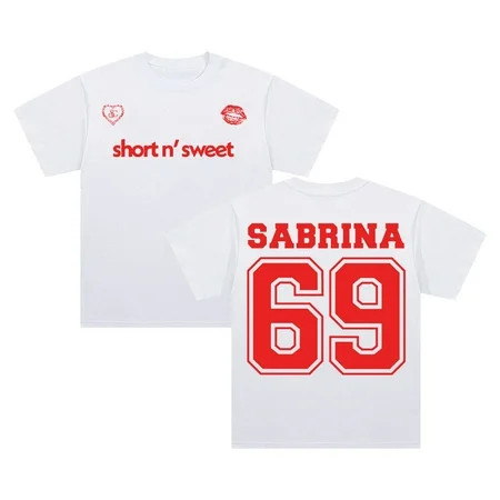Sabrina Carpenter Short n Sweet Merch Cotton Tee Short Sleeve Streetwear Men Women T-shirts | Walmart (US)