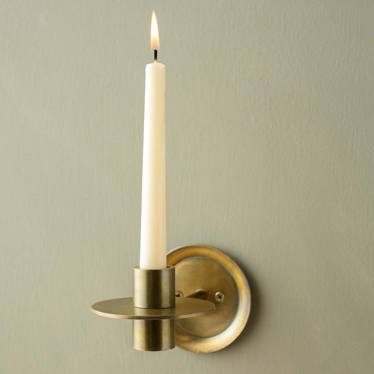 Antique Brass Taper Sconce | Magnolia