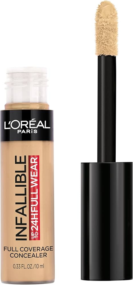 L'Oreal Paris Makeup Infallible Full Wear Waterproof Matte Concealer, Full Coverage, Latte, 0.33 ... | Amazon (US)