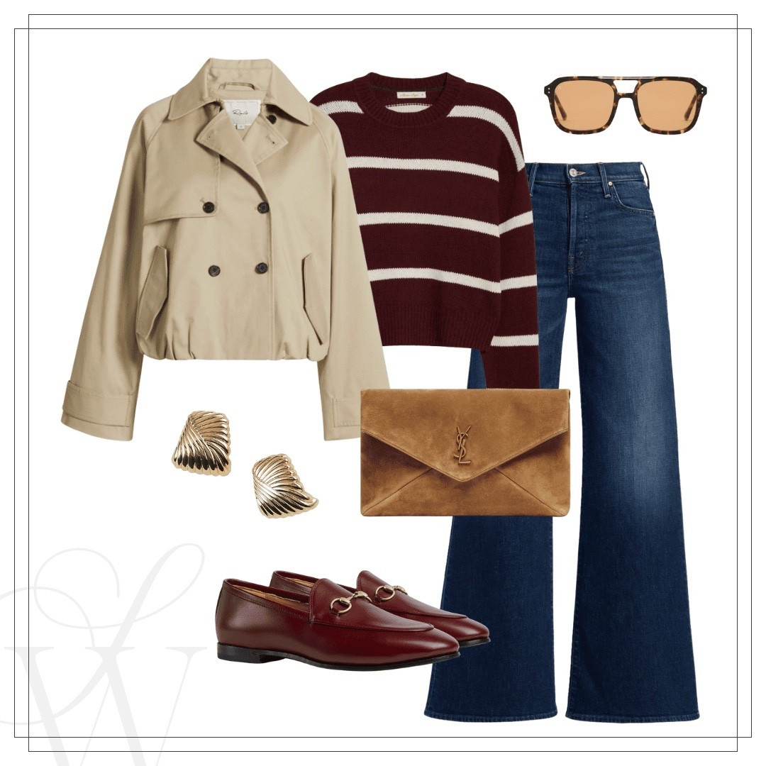 Cropped trench outfit inspo! A cropped trench is a great alternative to a long coat, and I love this one from rails with the fun hem at the bottom🤩

#LTKautumn #LTKOver40 #LTKStyleTip