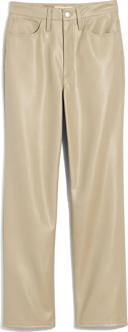 The Perfect High Waist Straight Leg Faux Leather Pants | Nordstrom
