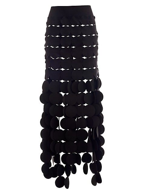 Laser Cut Circle Double Layered Maxi Skirt | Saks Fifth Avenue