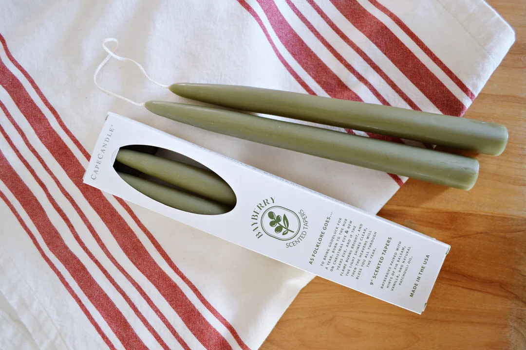 Bayberry Scented Taper Candles 1 Pair Christmas Eve New Years Tradition Legend Gift Idea - Etsy | Etsy (US)
