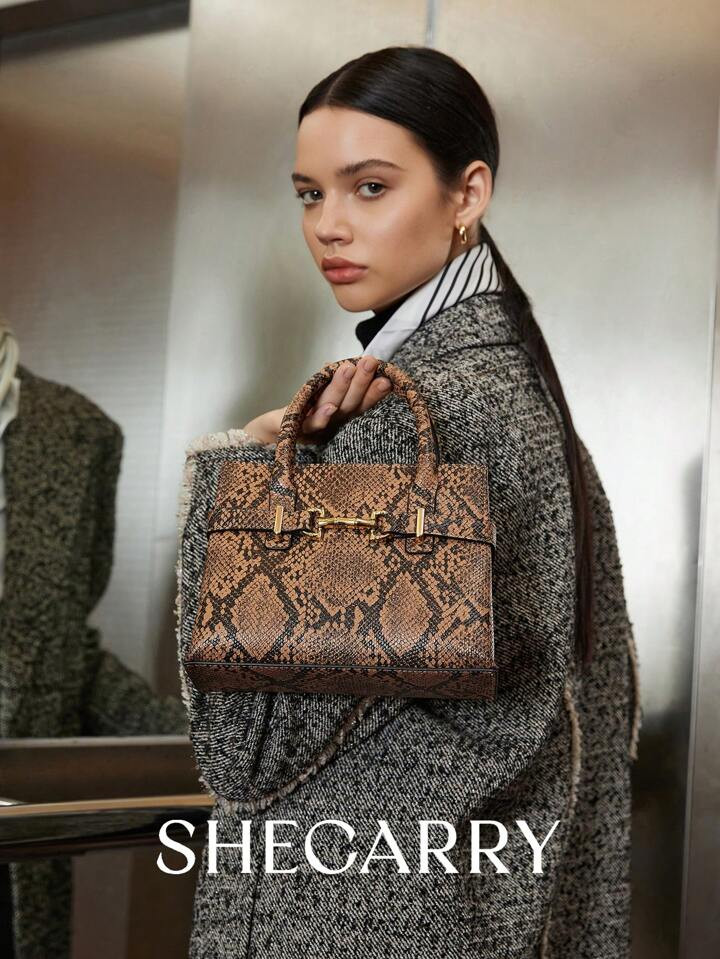 SHECARRY 1pc Square-Shaped Fashionable Handbag, Suitable For Women's Daily Commute | SHEIN