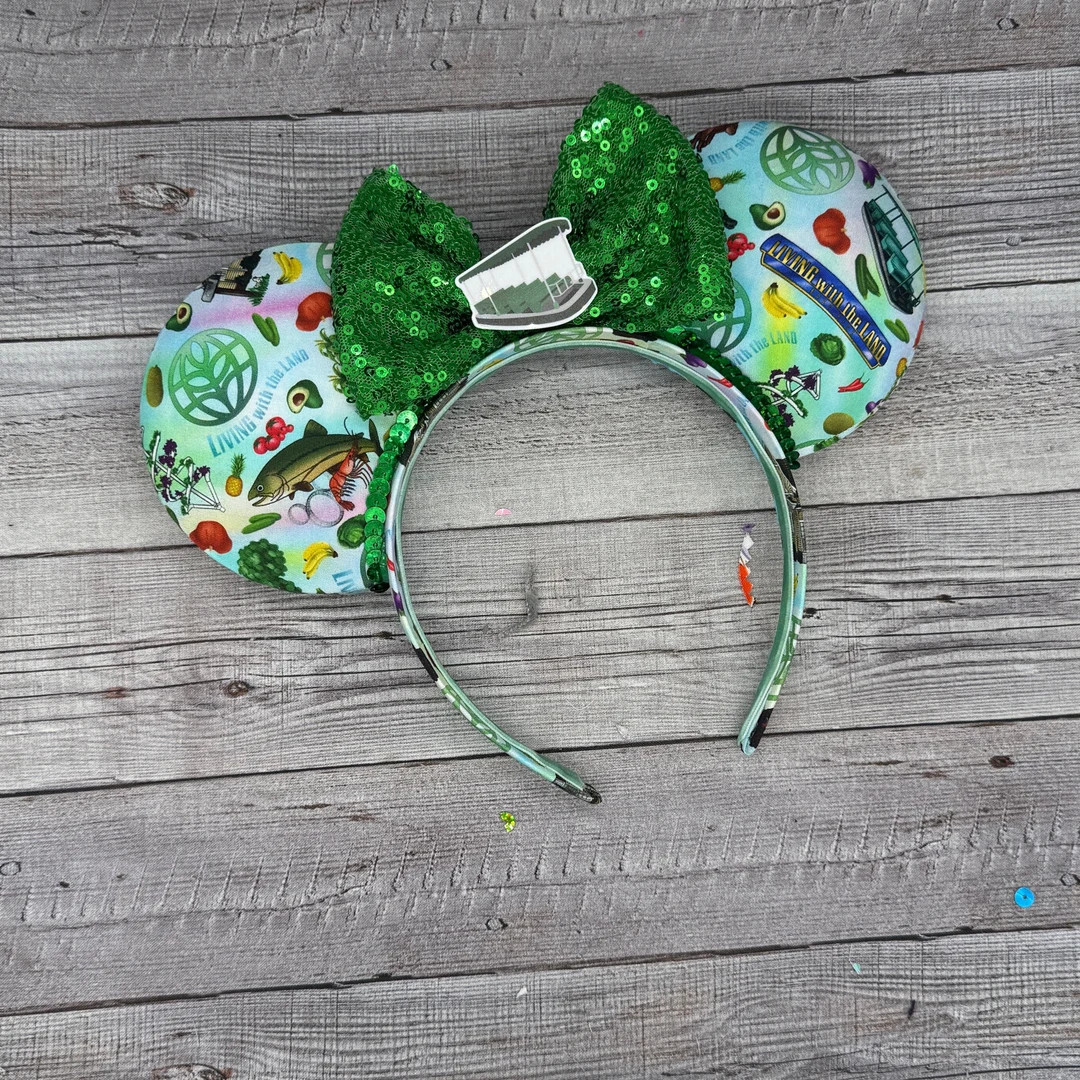 Living With the Land Mouse Ears - , Minnie, Figment, Epcot, Space, Rides, Farming - Etsy | Etsy (US)