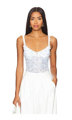 KAT THE LABEL Hazel Bodysuit in Utopia from Revolve.com | Revolve Clothing (Global)