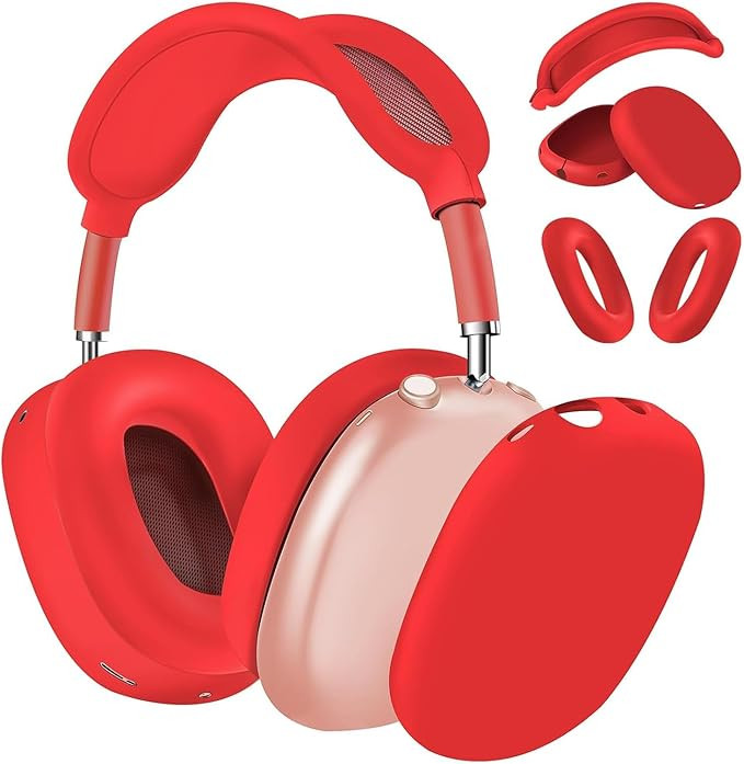 [3 in 1] Vsagier Silicone Case for AirPod Max,Ear Pad Case Cover/Ear Cups Cover/Headband Cover,Sk... | Amazon (US)