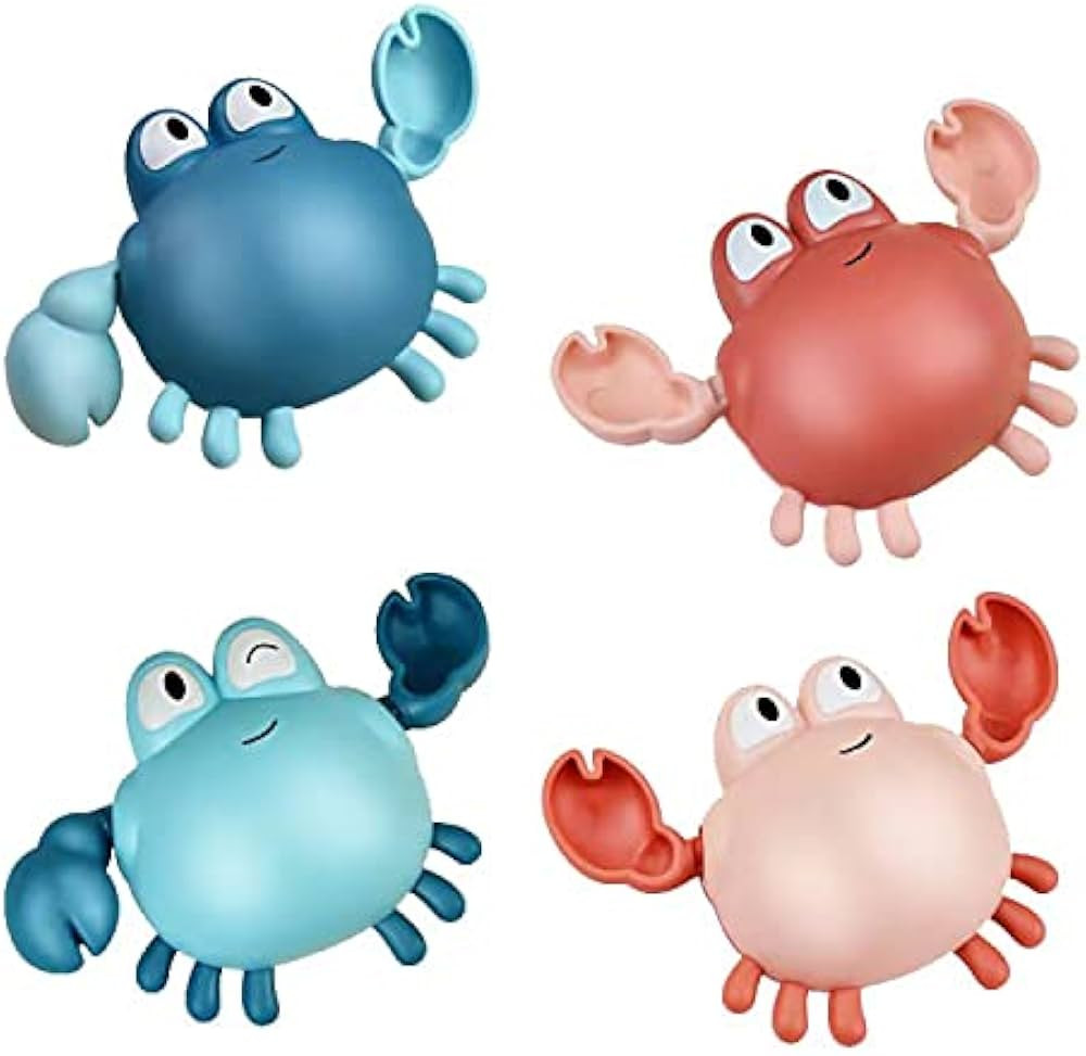 Bath Toys for Toddlers ,Cute Wind-up Swimming Crab Baby Bathtub Toys for 1-3 Years Old 6 to 12 Mo... | Amazon (US)