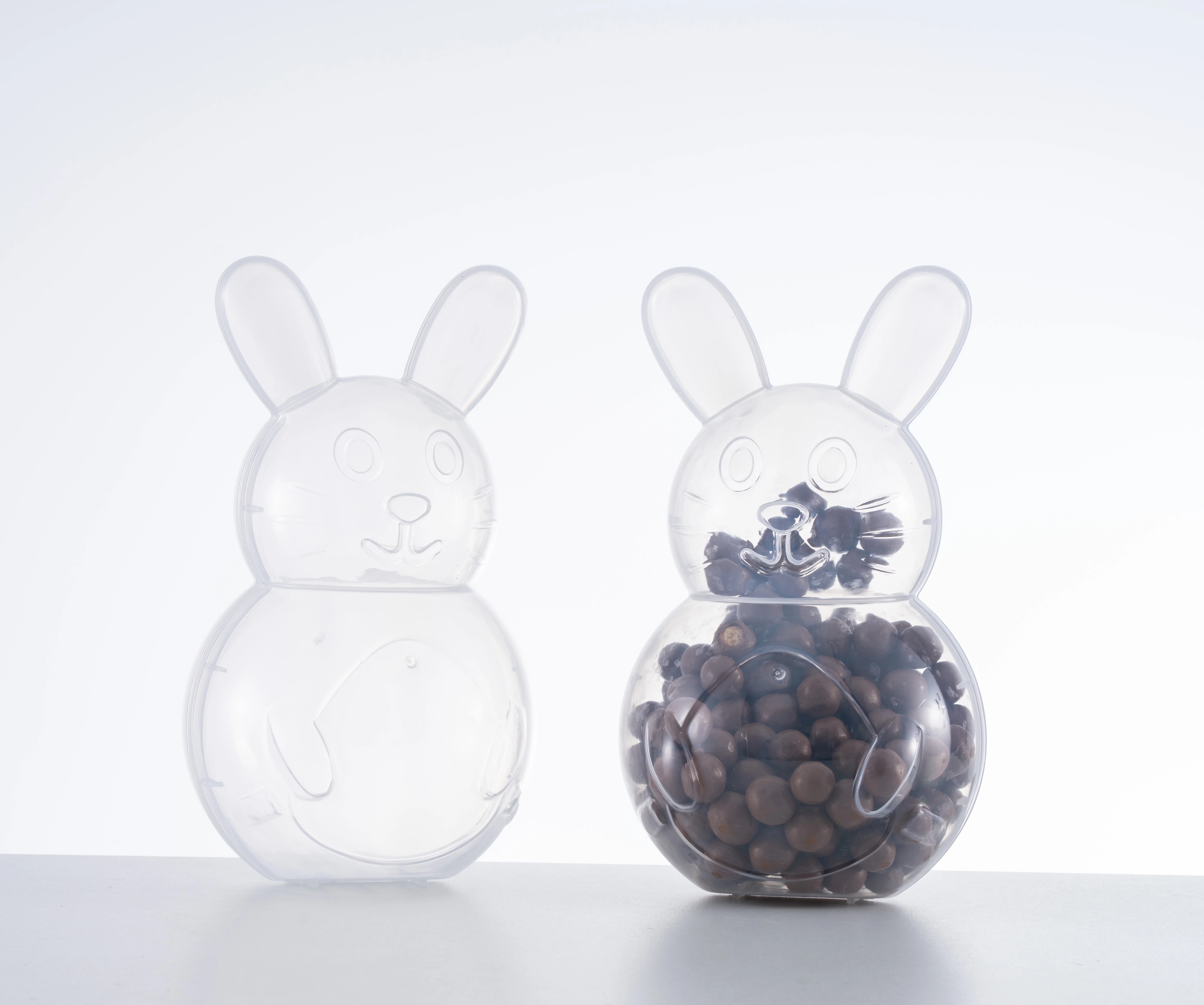 Easter Jumbo Bunny Container, Clear, 10 in, by Way To Celebrate | Walmart (US)
