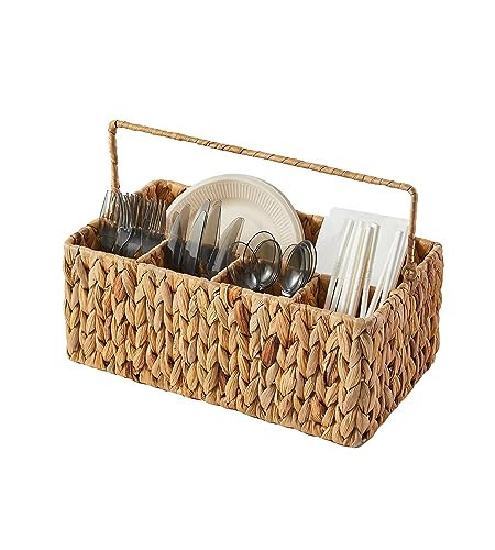 Berdeng Utensil Caddy, Utensil Basket for Table,Napkin and Utensil Holder, Silverware Caddy, Cutlery Holder, Utensil Holder for Party, Picnic Caddy for Plates and Utensils… | Amazon (US)