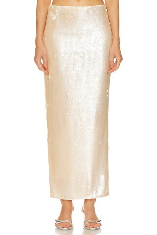 Lovers and Friends x Bridget Lilium Skirt in Beige Neutral from Revolve.com | Revolve Clothing (Global)