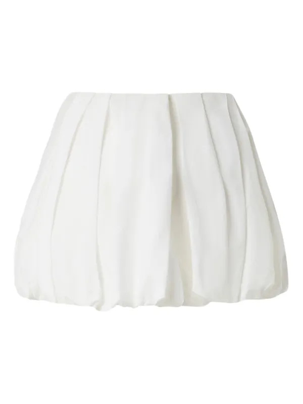 PINKO Pleated Bubble Skirt | White | FARFETCH | Farfetch Global