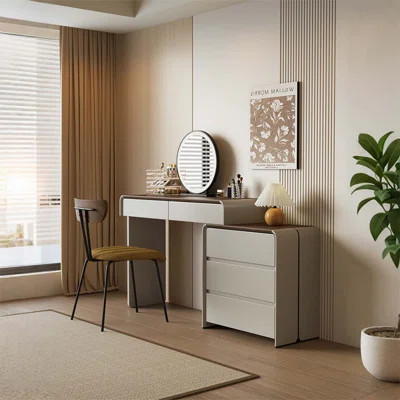 39.37"Minimalist Vanity and Dresser Combination | Wayfair North America