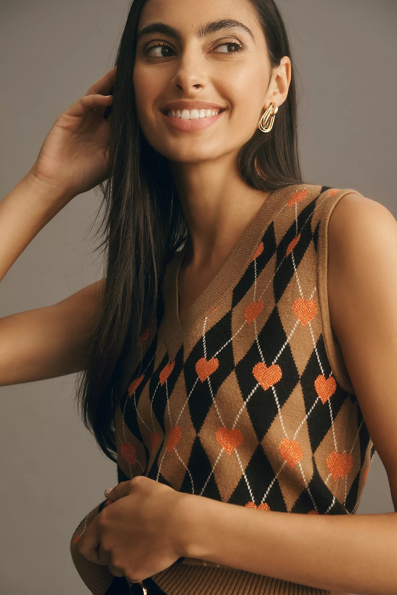 Maeve Vera Jacquard Sweater Vest | Anthropologie (US)