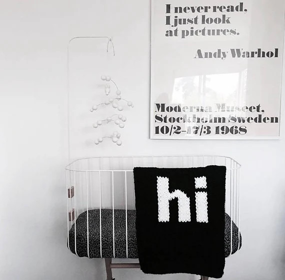 THE HI Baby Blanket | Etsy (US)